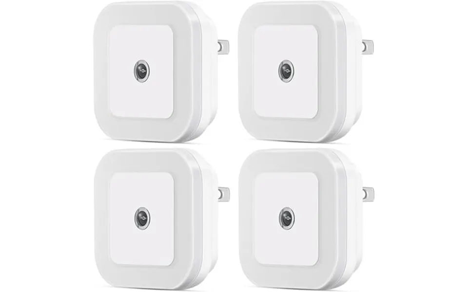 Sycees 4 Pack Dimmable Led Night Light With Dusk-to-dawn Sensor For Nursery Kids Room Bedroom Hallway Stairs Bathroom Ki