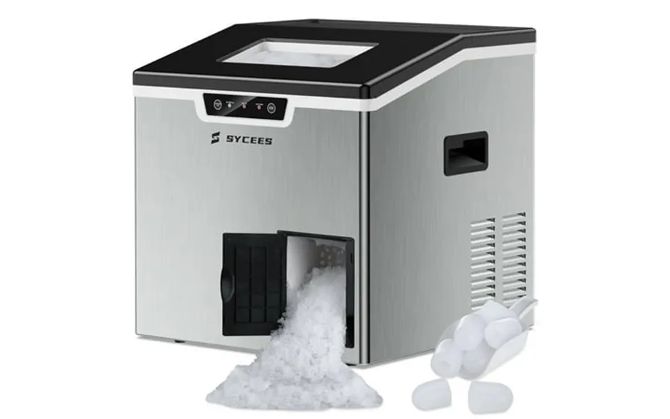 Sycees 44lbs 24h Ice Machine 2 In 1 Ice Maker & Shaver Portable For Countertop Auto-control With Ice Scoop Cup Basket St