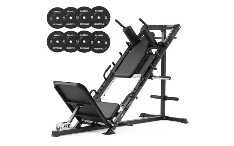 Syedee Leg Press Hack Squat Machine With Linear Bearing Lower Body Special Machine For Thigh Builder With 230 Lb Weight