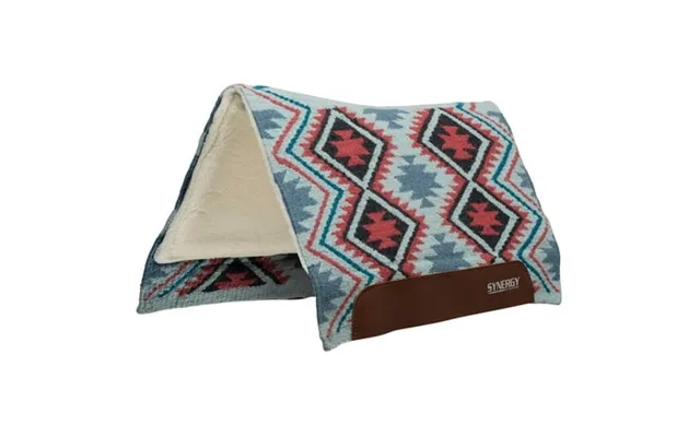 Synergy Flex Contoured Performance Saddle Pad Merino Fleece Liner 33 X 38 Firestorm-smoke Blue Mango product image