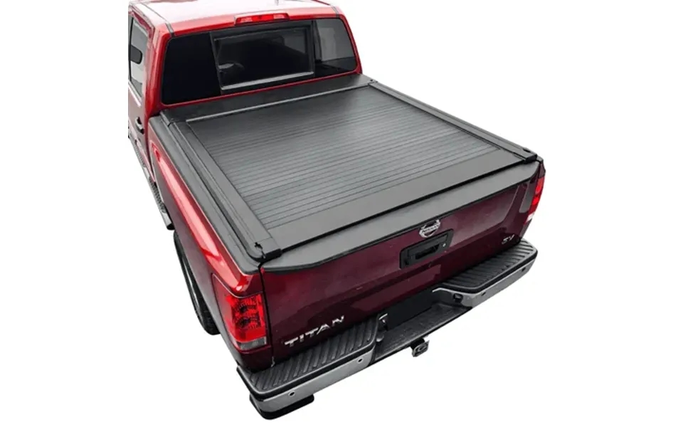 Syneticusa Ar Automatic Retract Hard Aluminum Truck Bed Tonneau Cover For 2007-2024 Titan 5