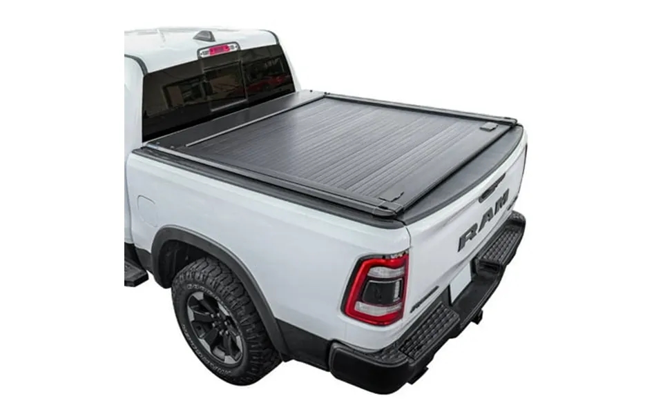 Syneticusa Mr Series Retractable T-slot Rails Hard Truck Bed Cover For 2005-2026 Frontier 5ft Bed