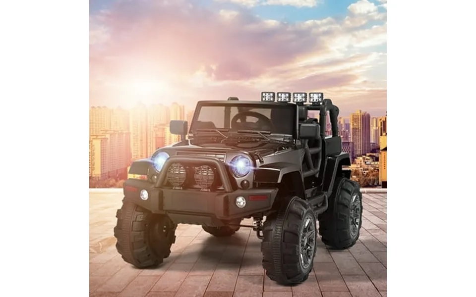 Syngar 12v Ride On Truck For Kids Battery Powered Electric Toy Car Vehicle With Remote Control Led Headlights Mp3 Player