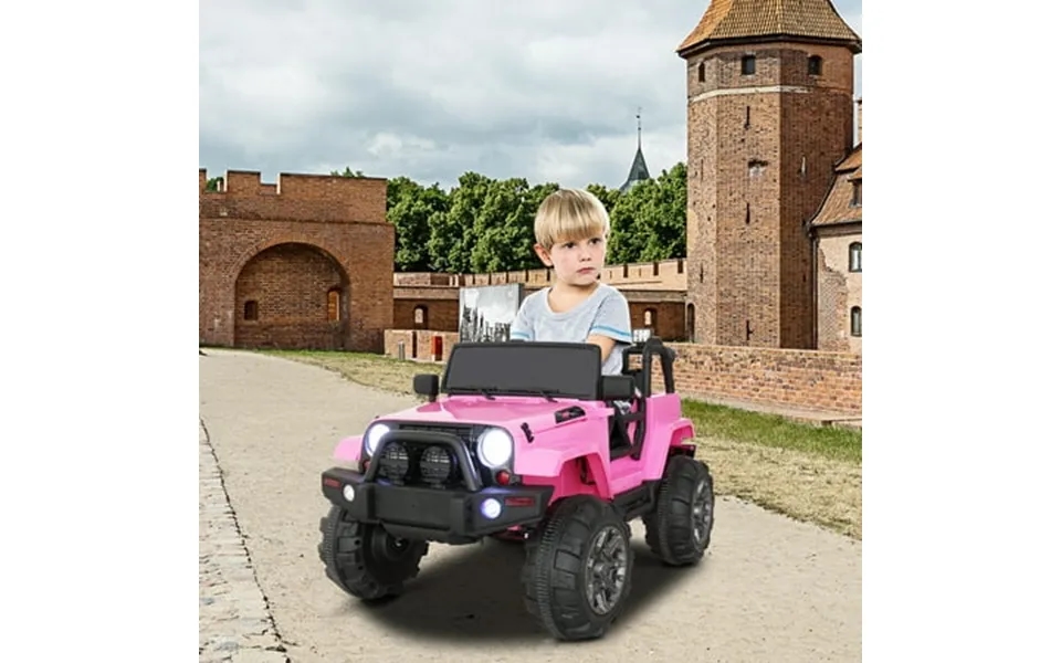 Syngar 12v Ride On Truck For Kids Battery Powered Electric Toy Car Vehicle With Remote Control Led Headlights Mp3 Player