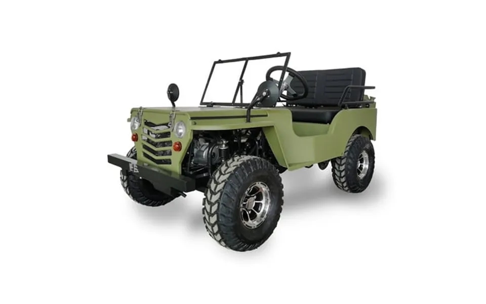 Syx Moto 125cc Go Kart 4-wheeler 3-speed Reverse Electric Kick Start 35 Mph Max Speed For Teens & Adults Matte Green