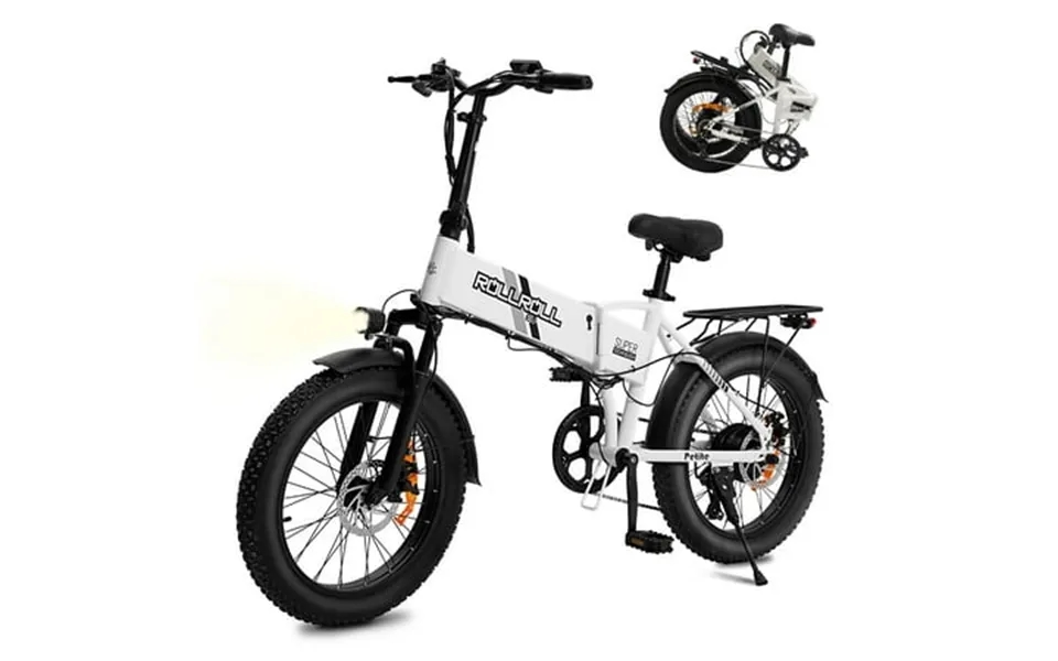 Syx Moto 20 Fat Tire Electric Bike For Adults 48v 350w Foldable Ebike With Lcd Max Speed 20mph 7 Speed 5 Riding Models U