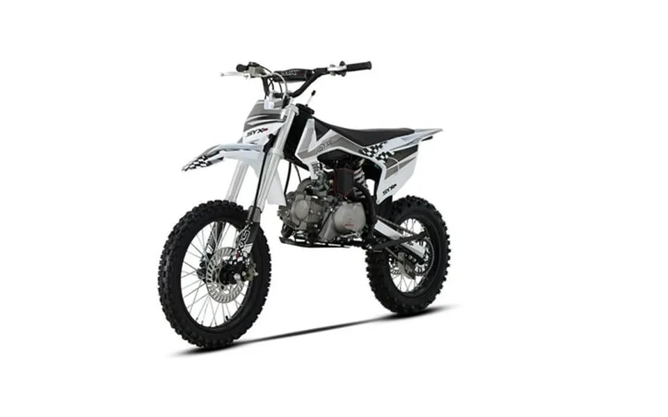 Syx Moto K1 125cc Dirt Bike For Teens & Adults 50 Mph 123 Mi Range 4-speed Manual Kick Electric Start Black