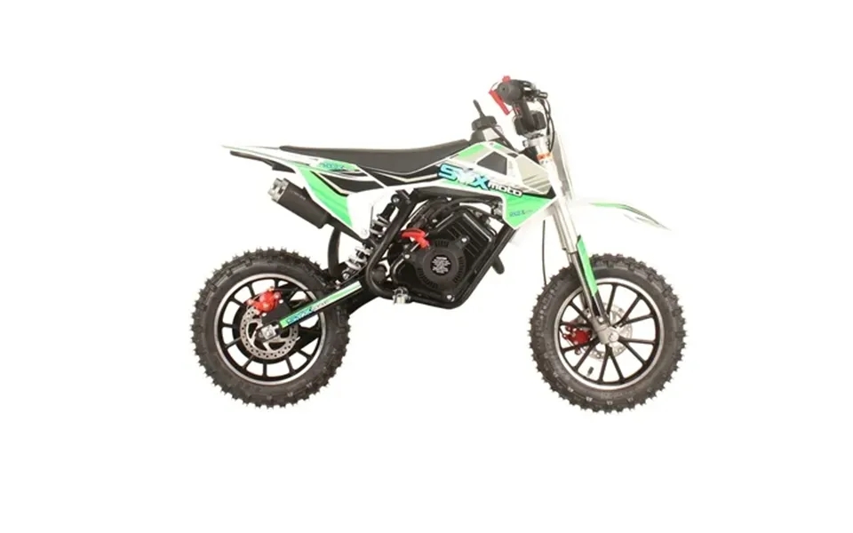 Syx Moto Vk 58cc 4 Stroke Gas Powered Kids Dirt Bike Pull Start Green White