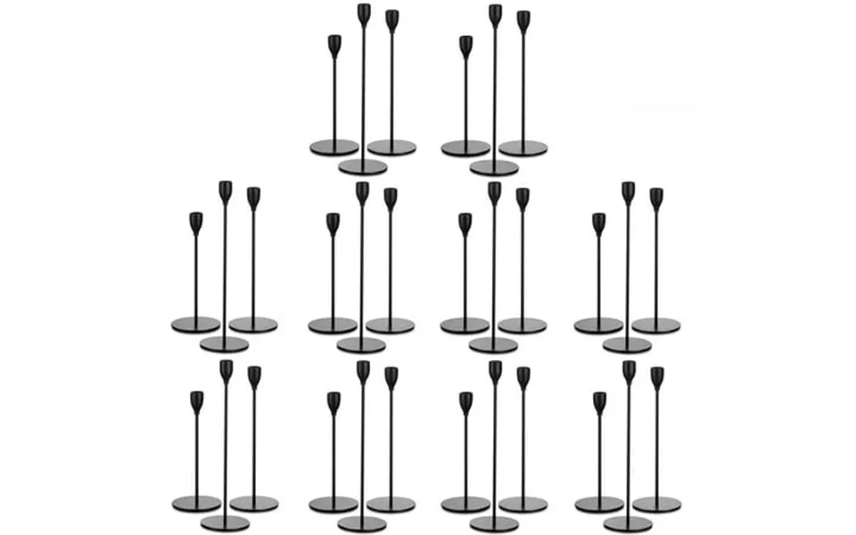 Sziqiqi Table Centerpieces Black Candle Holder Tall Candlesticks For Chrismas Decor Taper Candles Modern Decor Set Of 30