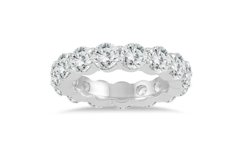 Szul Women S Ags Certified Diamond Eternity Band In 14k White Gold 5