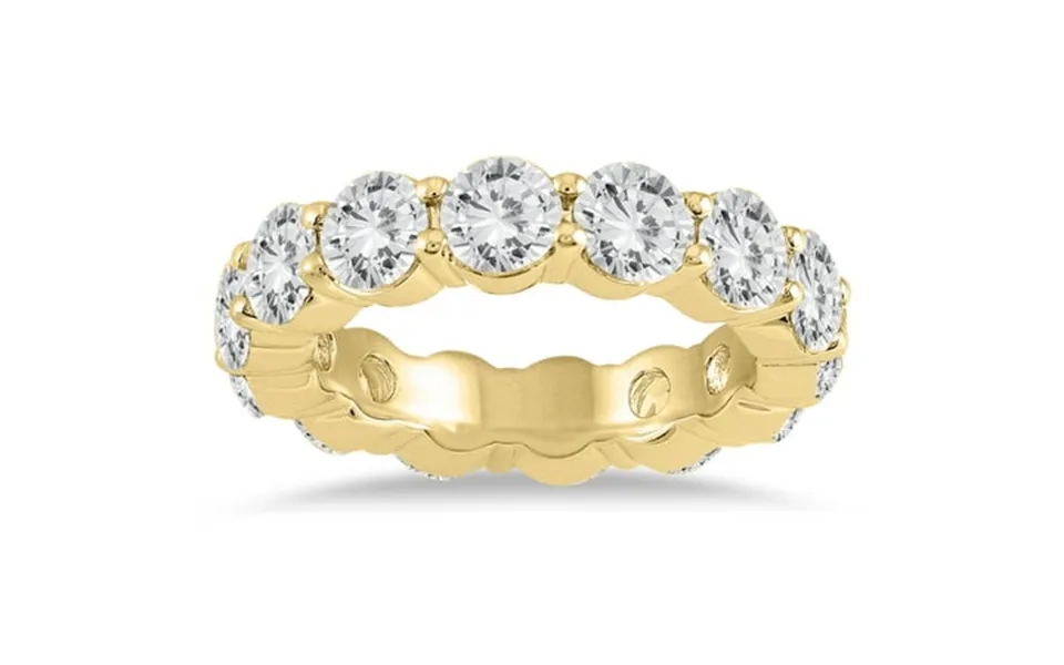 Szul Women S Ags Certified Diamond Eternity Band In 14k Yellow Gold 5