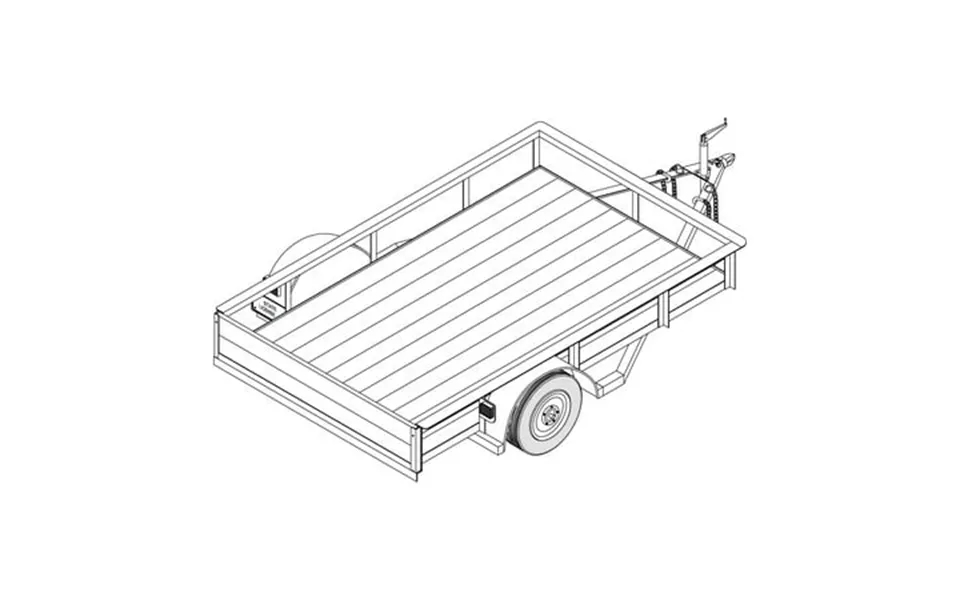 T1108 - 5 X 8 Single Axle 3.5k Utility Trailer Diy Master Plan