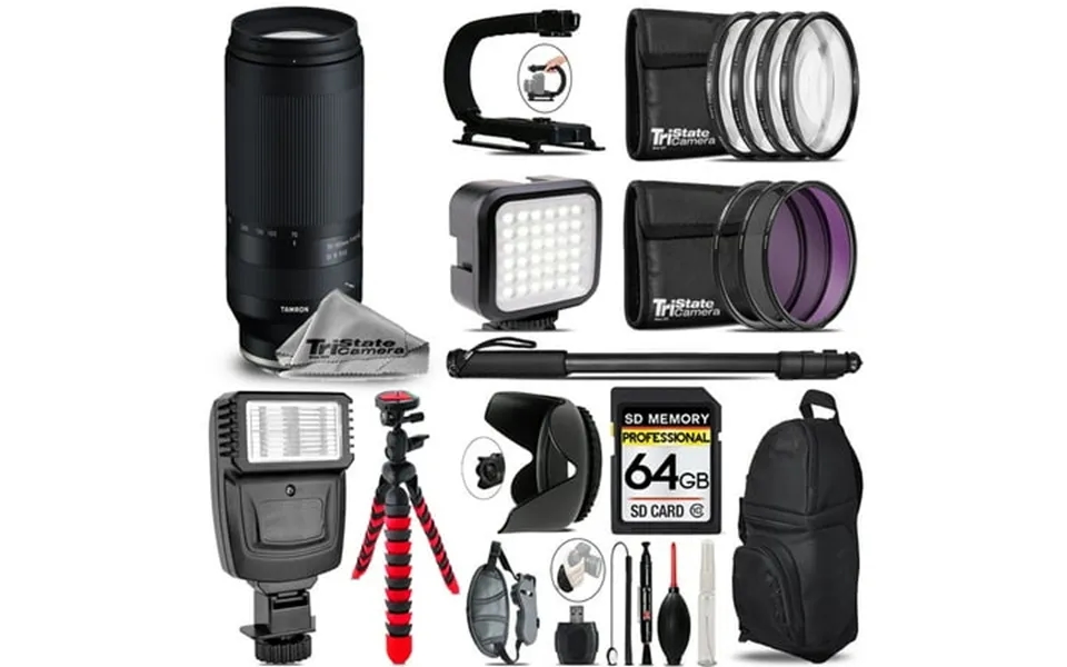 Tamron 70-300mm F 4.5-6.3 Di Iii Rxd Lens For Sony E - Video Kit Flash