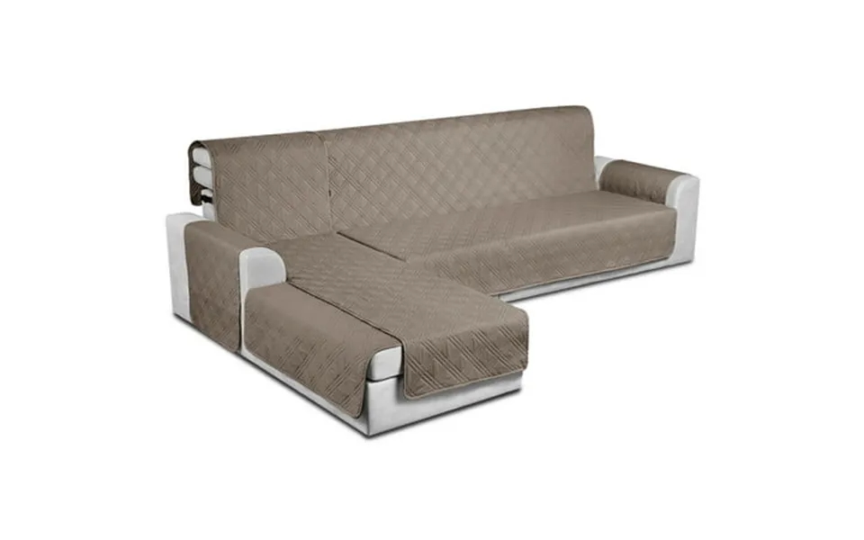 Taococo 3pcs Sectional Couch Covers Waterproof L-shaped Sofa Cover Chaise Slip Cover For Kids Pets Dogs-xl-brown