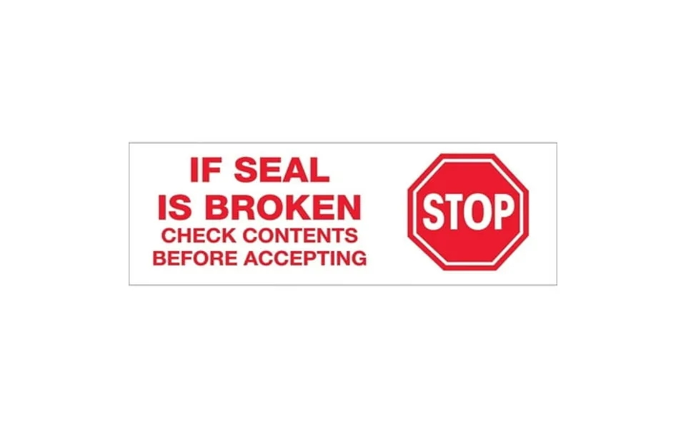 Tape Logic Tape Printed Seal Broken 3x110 Yd. Pk24 T905p01