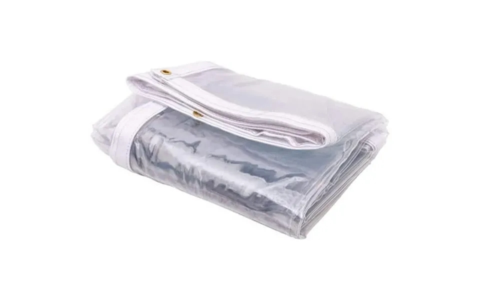 Tarps Now Marine Grade Clear Vinyl Tarp 8 X 10 With Brass Grommets - Waterproof Heavy Duty Tarp Canopy Sheet Cover Multi