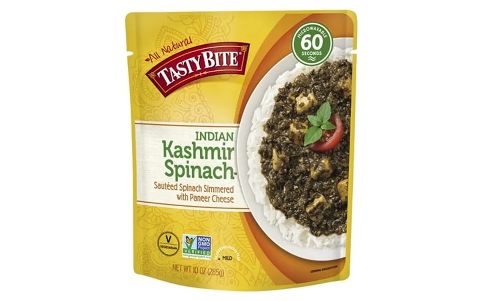Tasty Bite Indian Kashmir Spinach Microwaveable Ready To Eat Entre 10 Ounce Pack Of 6