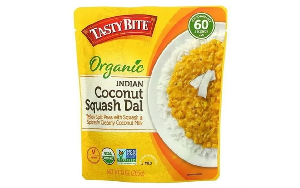 Tasty Bite Organic Indian Coconut Squash Dal Mild 10 Oz 285 G Pack Of 4