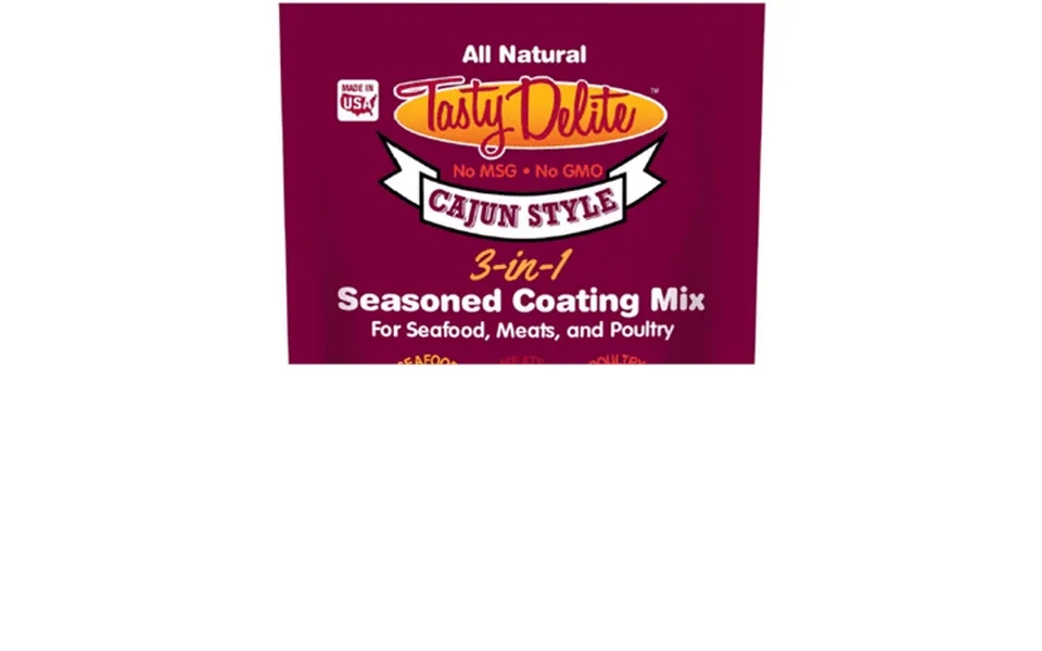 Tasty Delite Cajun-style All Natural Seasonings Coating & Multi-cooking Style Batter Mix - 14 Servings Per 5