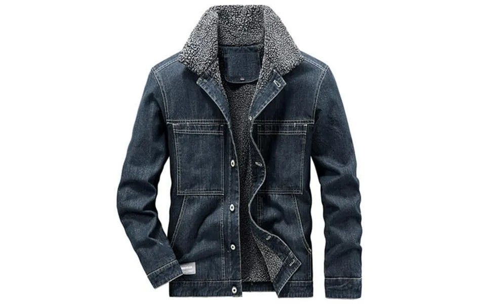 Tawop Fall Clothes The New Fashion Casual And Thick Cotton Jacket Jacket Overalls Jacket Casual Men S Wear Light Blue 18