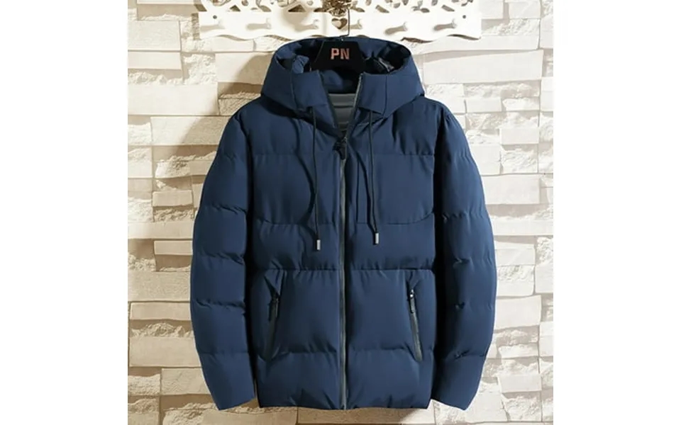 Tawop Winter Jacket Men S Short Work Clothes Cotton Jacket Bread Jacket Thickened Long Sleeve Hooded Zipper Pocket Cotto
