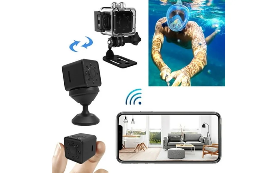 Taylongift Christmas Valentine S Day Hd 1080p Wireless Wifi Sports Camera Security Cam Night Vision Camcorder With Suita