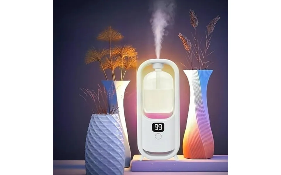 Taylonsss Rechargeable Digital Display Aromatherapy Machine Fully Automatic Diffuser With Ambient Light Home Hotel Toile