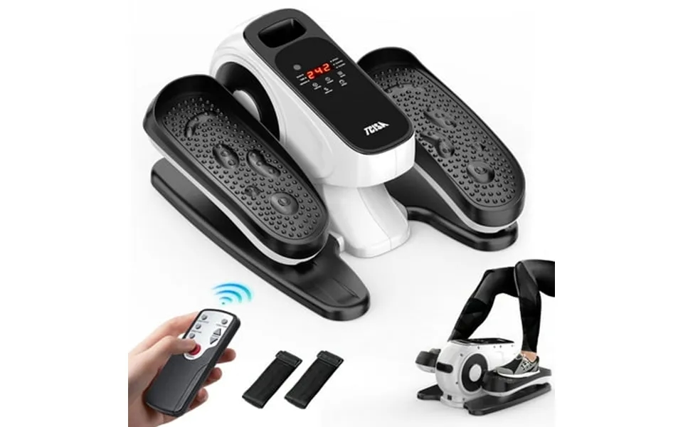 Tcisa Under Desk Elliptical Machine Electric Portable Pedal Exerciser For Seniors Home And Office Workout Remote Control