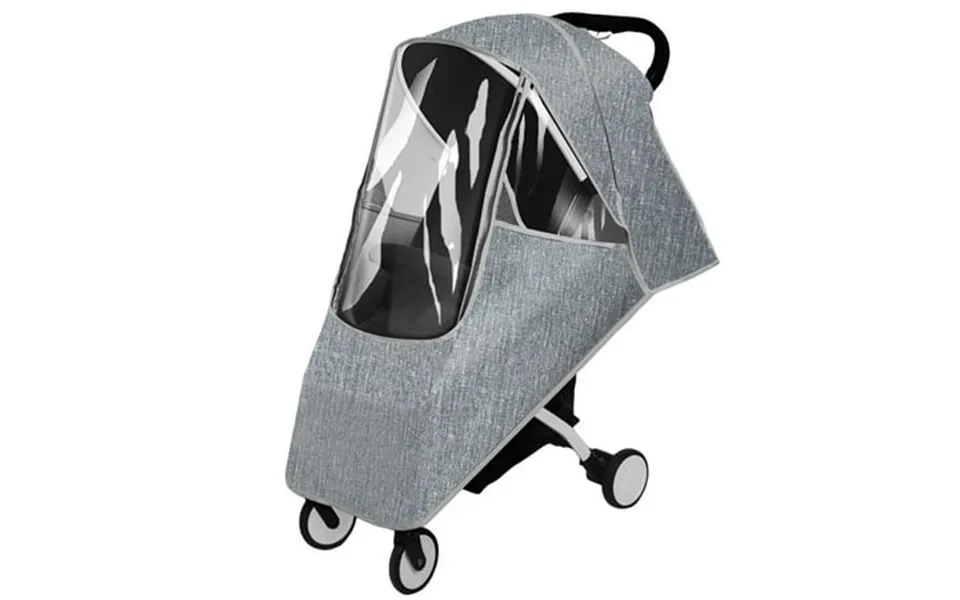 Tcwhniev Rainproof Stroller Cover Universal Waterproof Transparent Stroller Cover For Wind Snow Dust Ventilation Clear