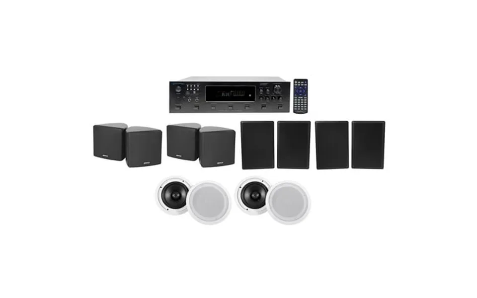 Technical Pro H12x500ubt 6-zone Home Theater Receiver Cube Wall Ceiling Speakers