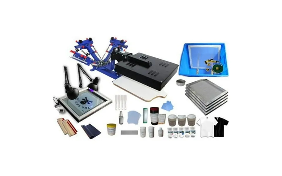 Techtongda 3 Color 1 Station Screen Printing Start Kit Machine With Flash Dryer