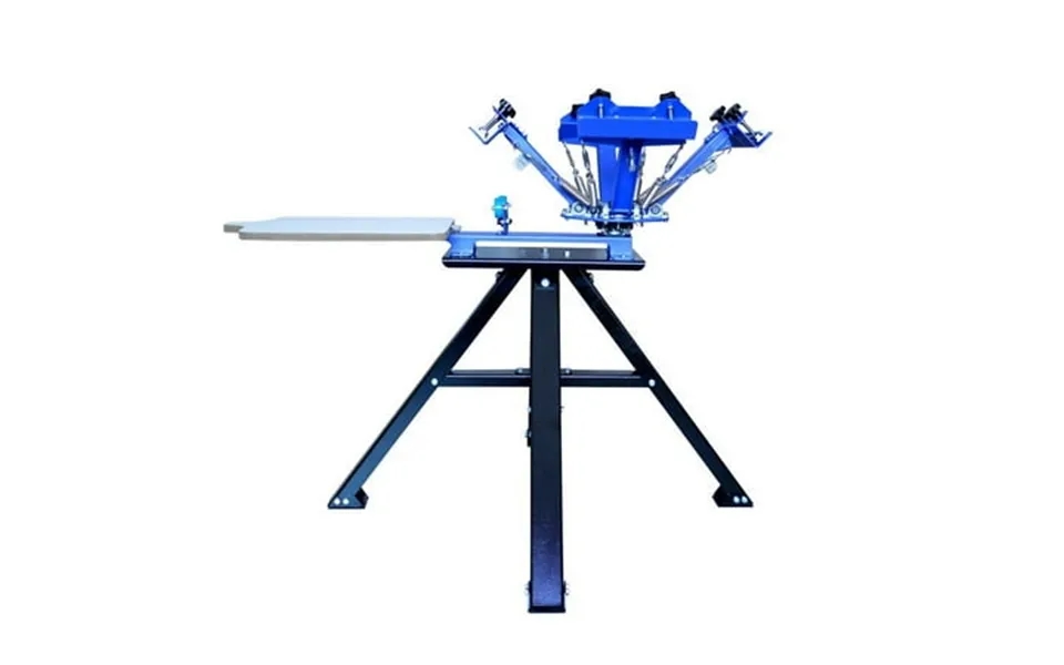 Techtongda 4 Color 1 Station Screen Printing Press Machine With Metal Holder Shirt Printer