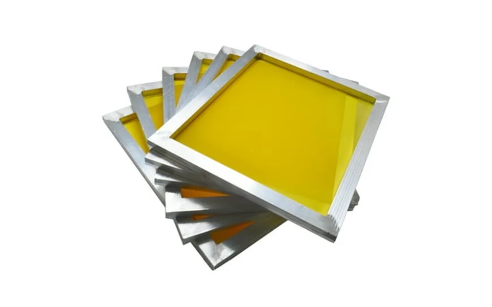 Techtongda 6pcs 12 *16 Aluminum Silk Screen Frame Fabric Silk Screen Printing Alumimum Frame With 230 Mesh 100t Yellow D