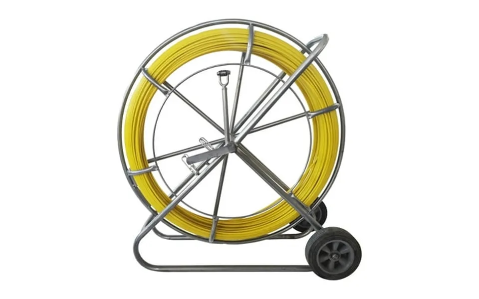 Techtongda 8mm Fish Tape Fiberglass Reel Wire Cable Running Rod Duct Rodder Fishtape Puller Frp Pipe Wearer Pipe Threade