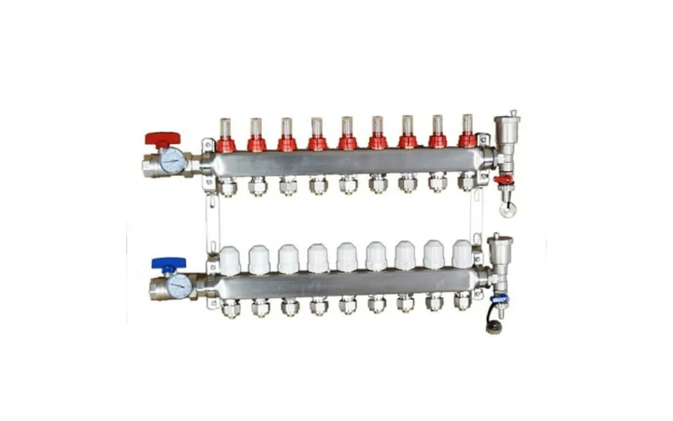 Techtongda 9-branch Pex Radiant Floor Heating Manifold Set