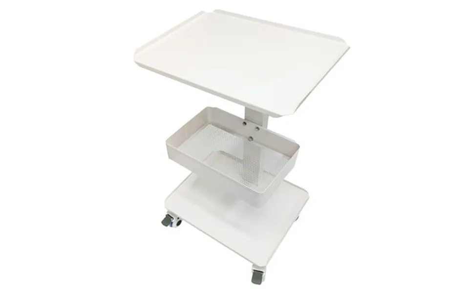 Techtongda Dental Equipment Mobile Steel Cart Mobile Trolley Cart Rolling Utility Cart Trolley Storage Cart 3-layer With