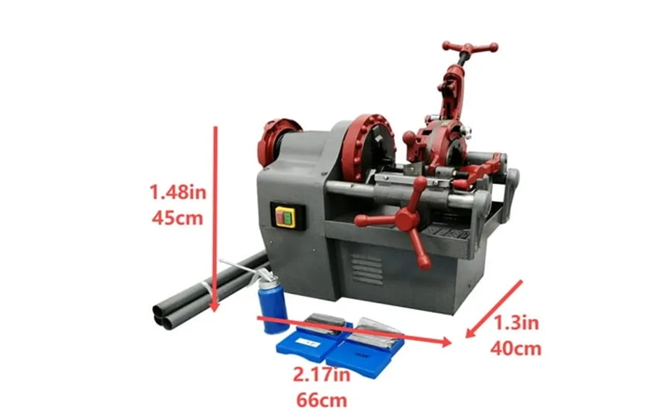 Techtongda Electric Pipe Threader Machine Threading Cutter Npt 1 2 -2 British Standard Thread