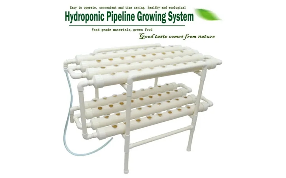 Techtongda Hydroponic 72 Holes Site Grow Kit Pipeline Vegetable Planter Garden Plant System Indoor Grow Kit