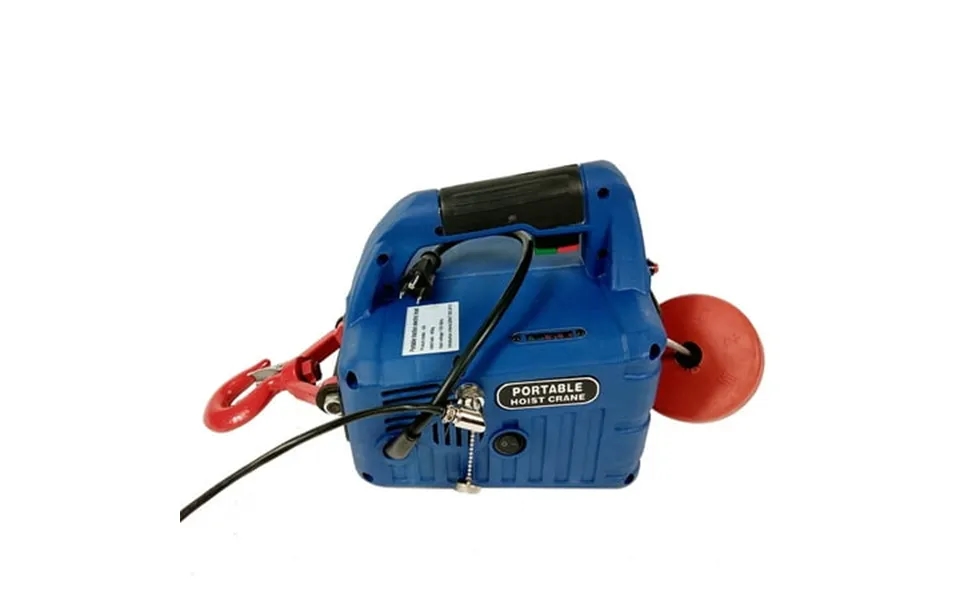 Techtongda Wire-controlled Lifting Electric Hoist Portable Household Electric Winch Small Crane Hoist 450kgx7