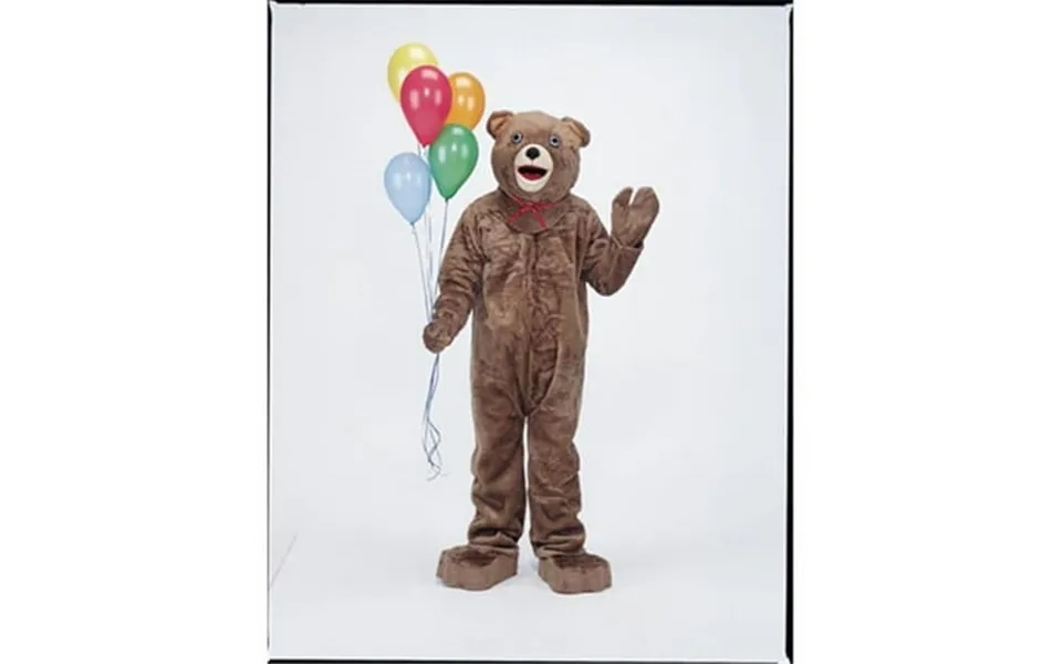 Teddy Bear Mascot Complete Brown One Size