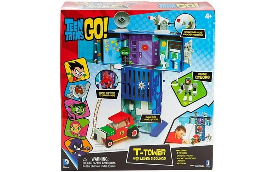 Teen Titans Go T-tower Playset Lights & Sounds