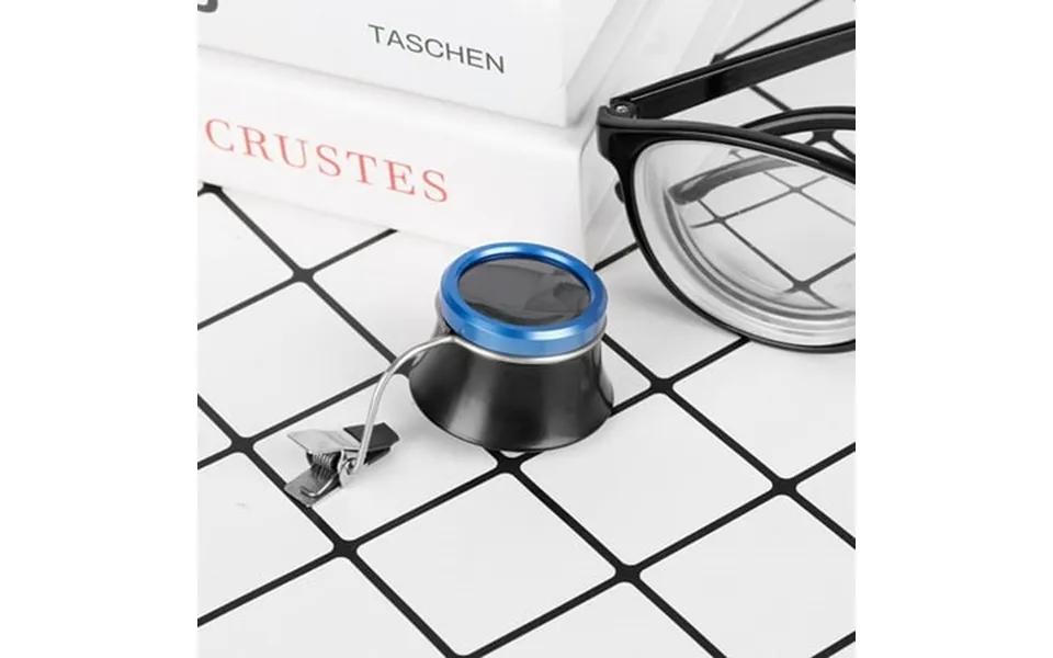 Teissuly 10x Clip-on Eyeglass Magnifier Glass Watchmakers Jewelers Tool Watch
