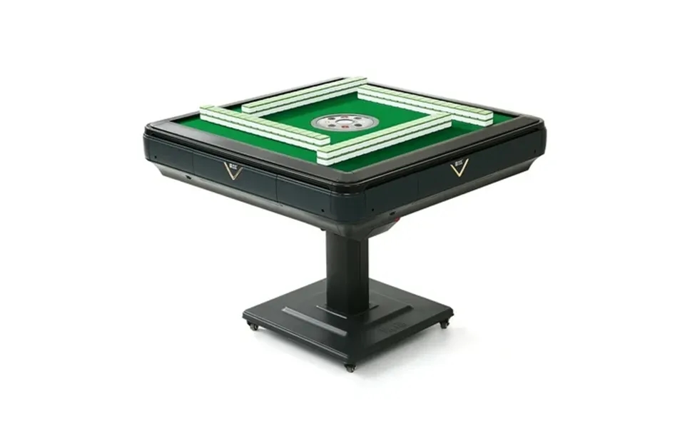 Tekamon Folding Automatic Mahjong Table With 2 Sets 44mm Chinese American Mahjong Number Tiles Foldable Style With Table