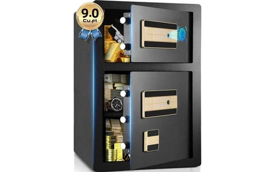 Telam 9.0 Cu. Ft Safe Box Home Large Fireproof Waterproof Safes Security Home Safe With Fireproof Bag Double Safety Key