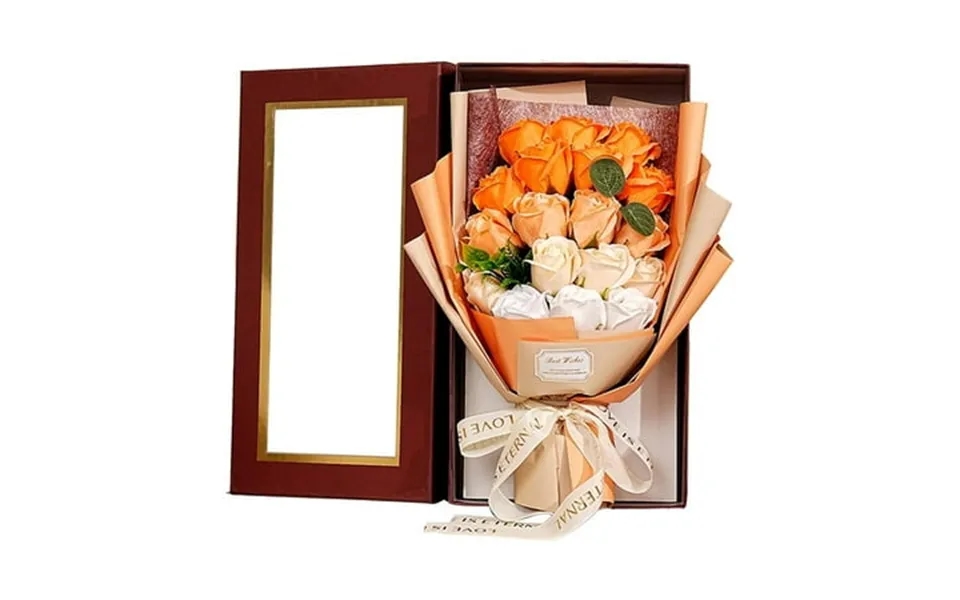 Tengw Valentine S Day Decorations 18 Rose Soap Bouquet Everlasting Bouquet Gifts Box Valentine S Day Gifts Suitable For