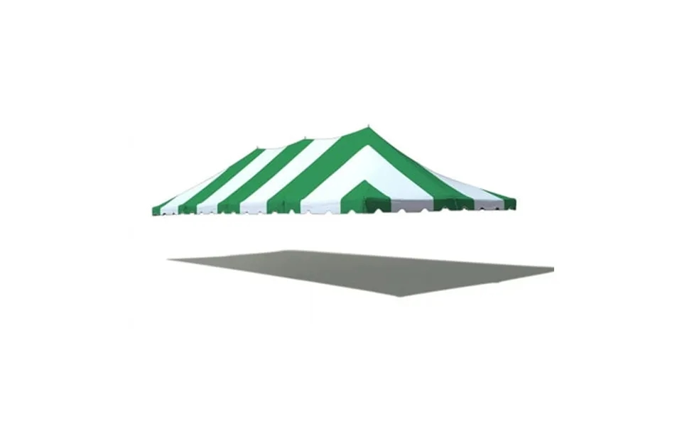 Tentandtable Outdoor Wedding Canopy Event Pole Tent Top Only Green 20 Ft X 40 Ft