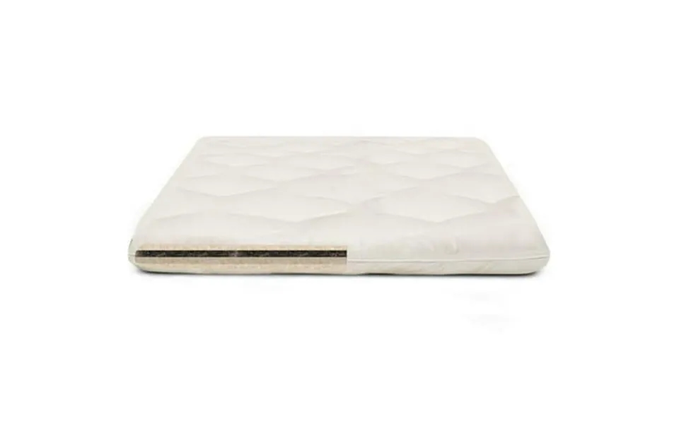 Tfs Natural Home Full Size Wool Cotton Cloud Mattress Topper In Natural