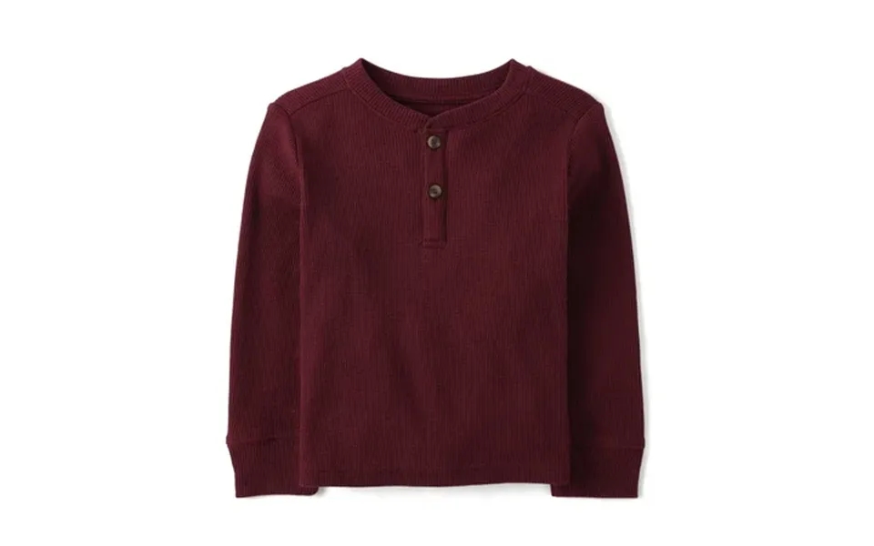 The Children S Place Toddler Boys Long Sleeve Thermal Henley Top Sizes 6m-5t