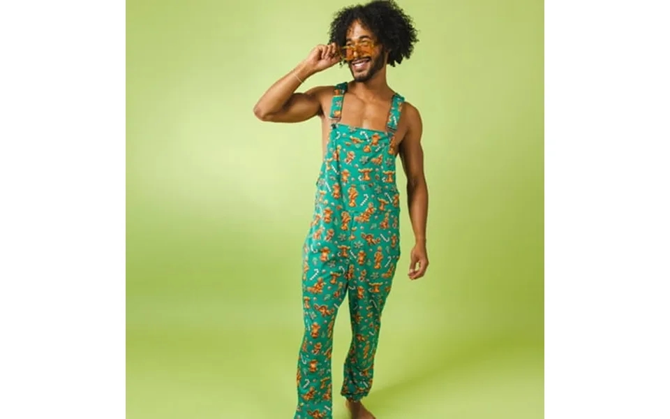 The Ginger Rail - Shinesty Gingerbread Pajamaralls Medium