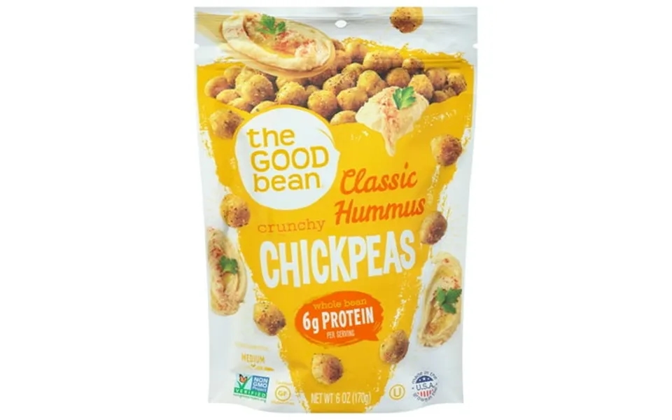 The Good Bean Chickpea Snack Hummus 6 Oz Pack Of 6